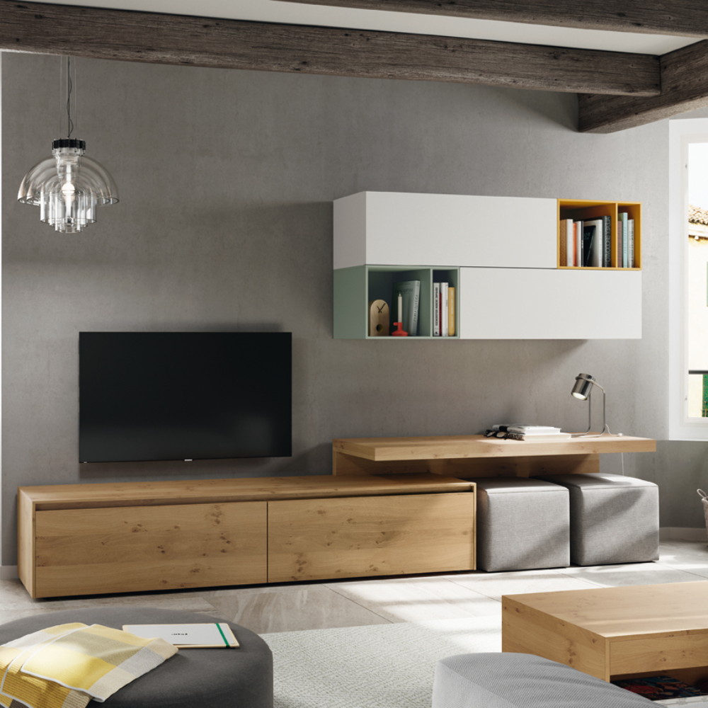 Modular de diseño TV y almacenaje