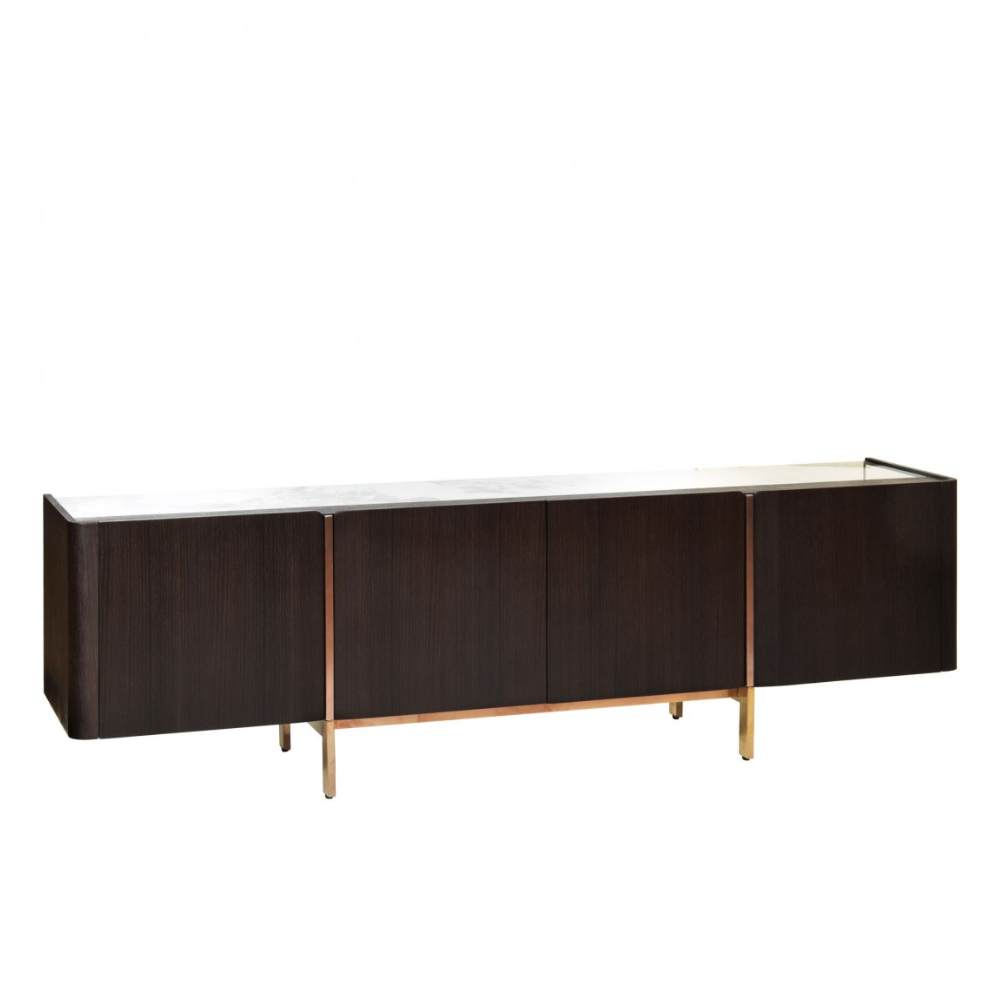 Mueble de TV de MDF Chapa Nogal