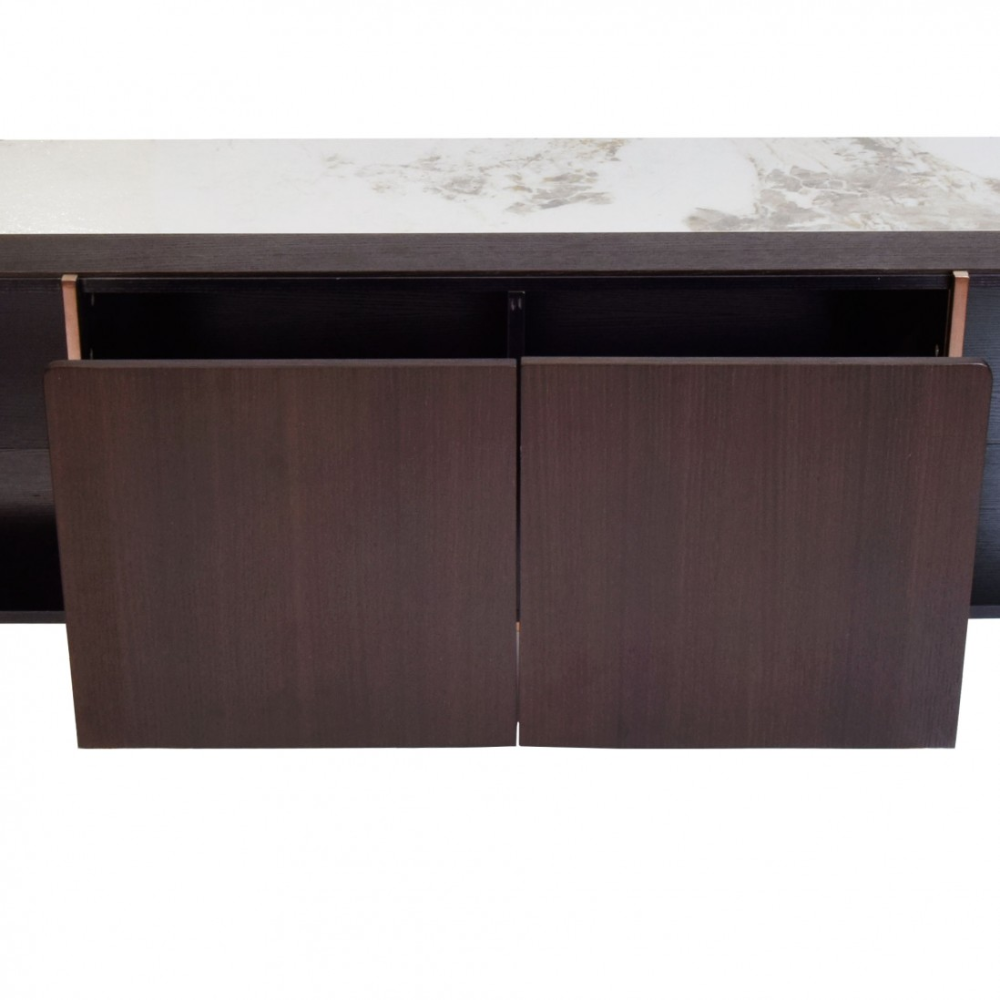 Mueble de TV de MDF Chapa Nogal