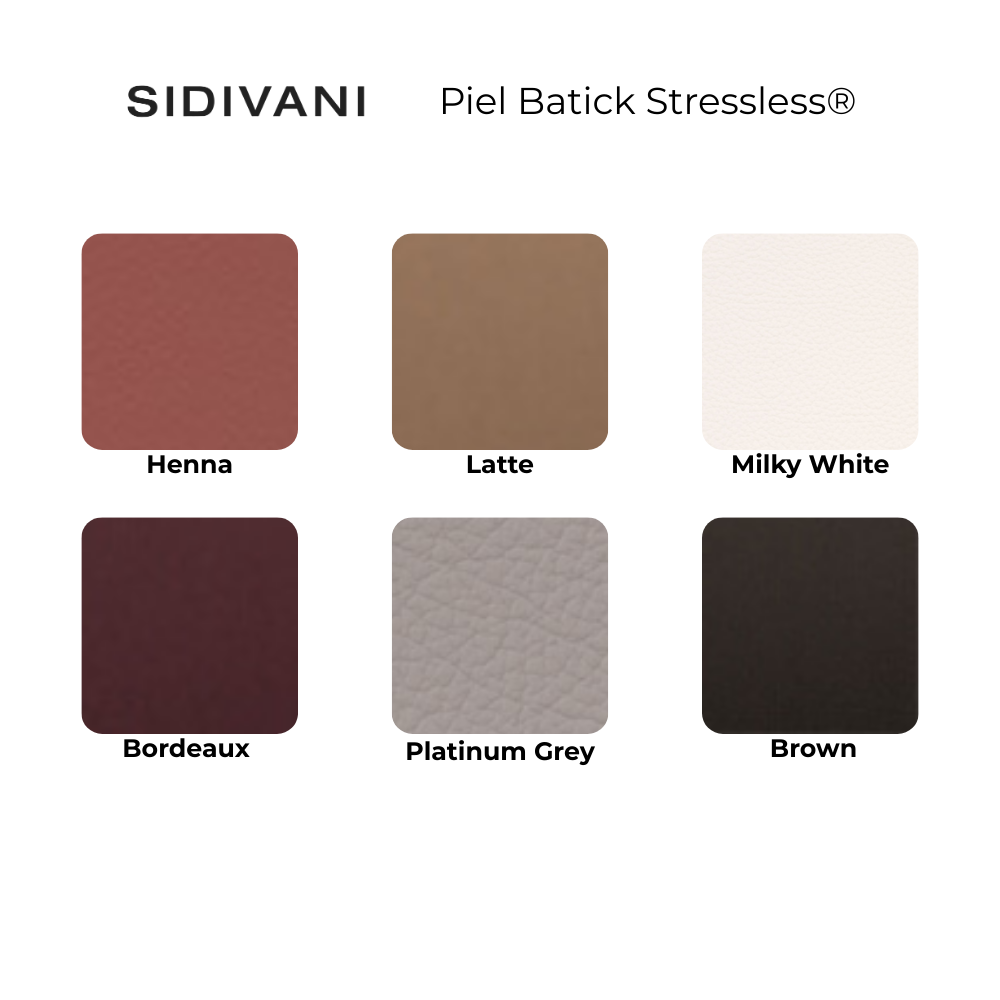 Sillón modelo SAM WOOD Pie Disc Plus™ System Power™ con calefacción piel Batick