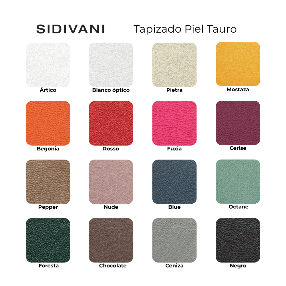 muestrario 16 colores piel tauro mariano farrugia