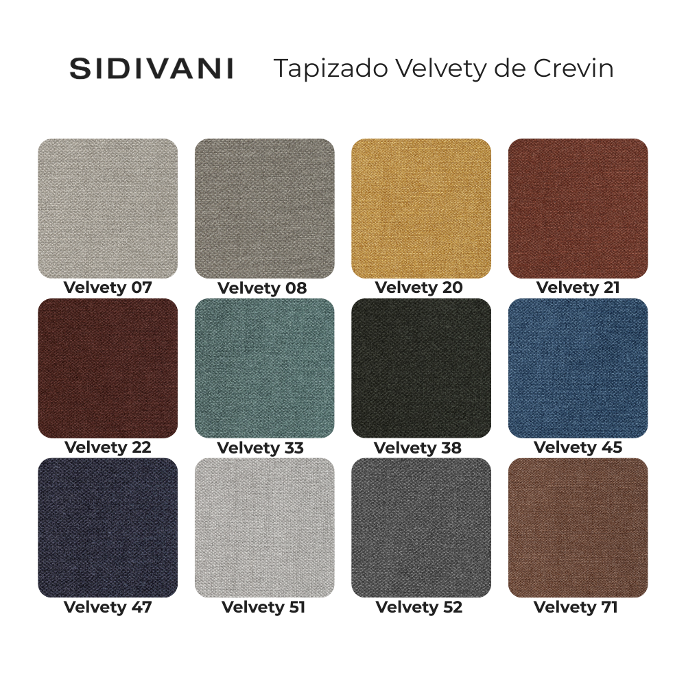 Muestrario TapizadoVelvetydeCrevin Disponible en nuestras tiendas de diseño Sidivani en Madrid y en nuestra web