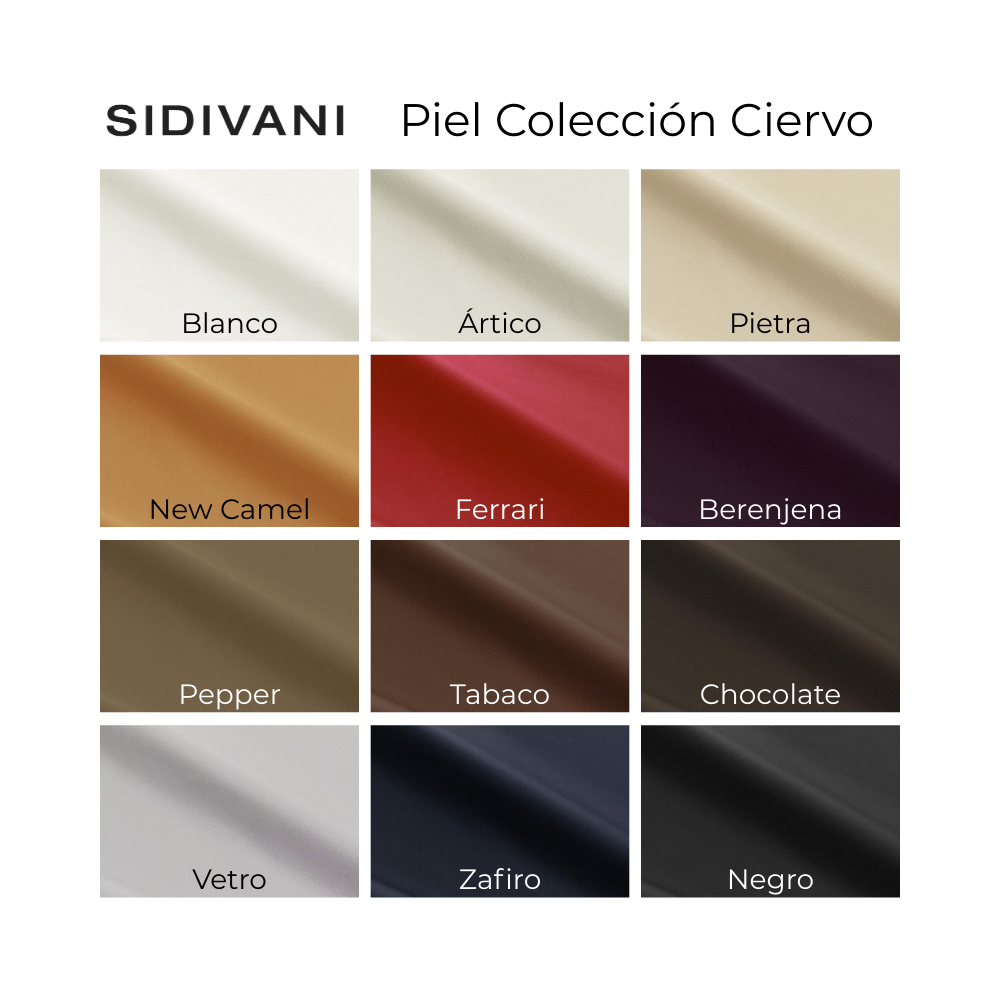 muestrario de Piel Ciervo Paco Javier 12 colores