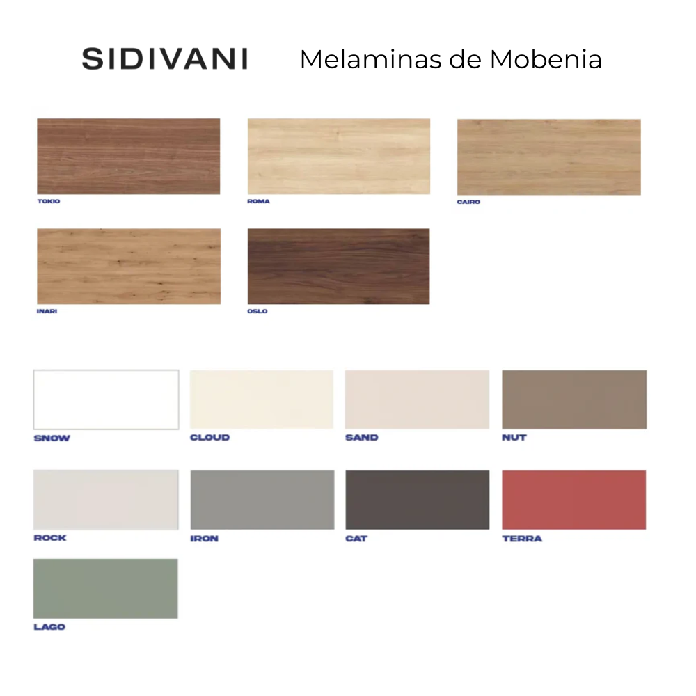 muestrario melaminas de mobenia