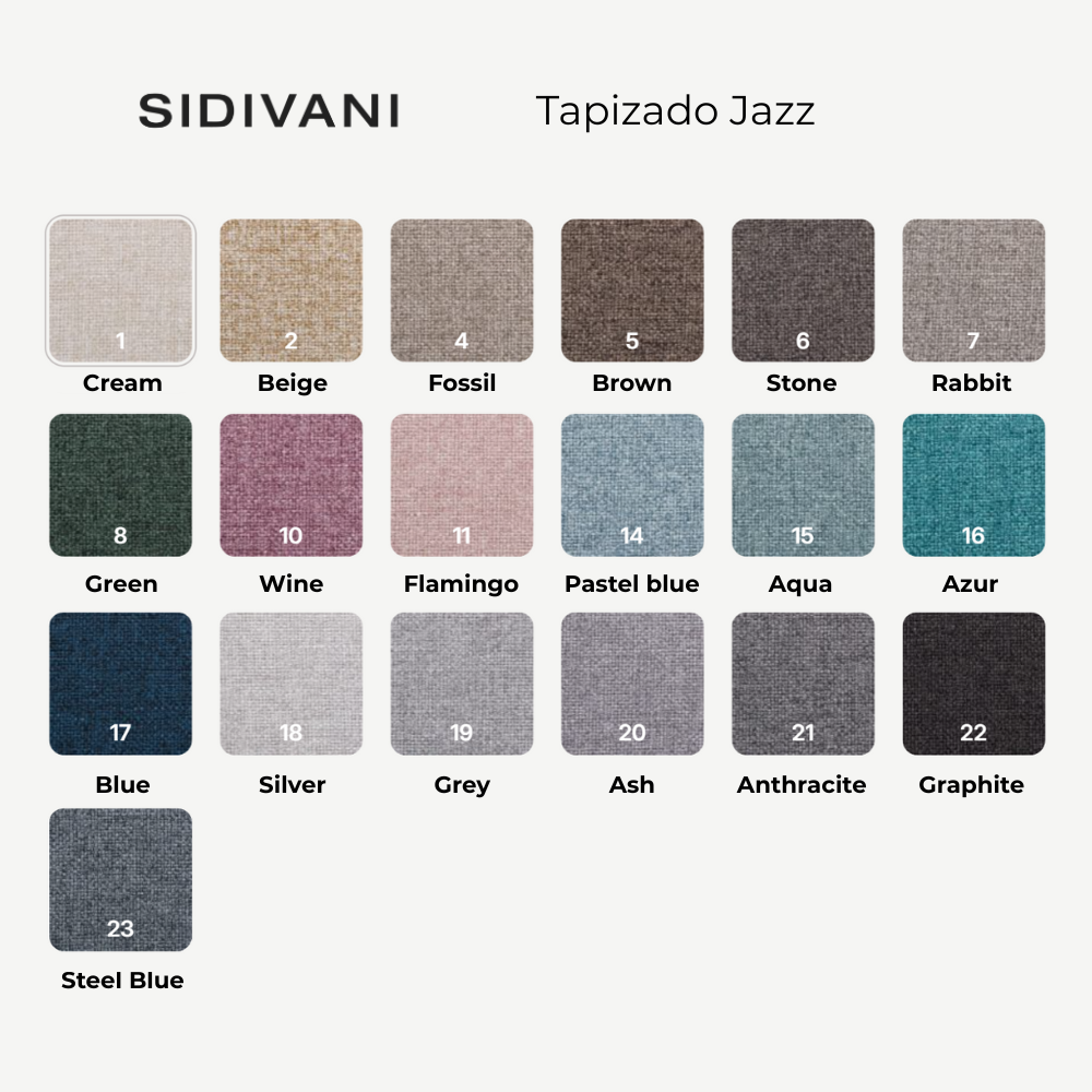 muestrario del tapizado Jazz