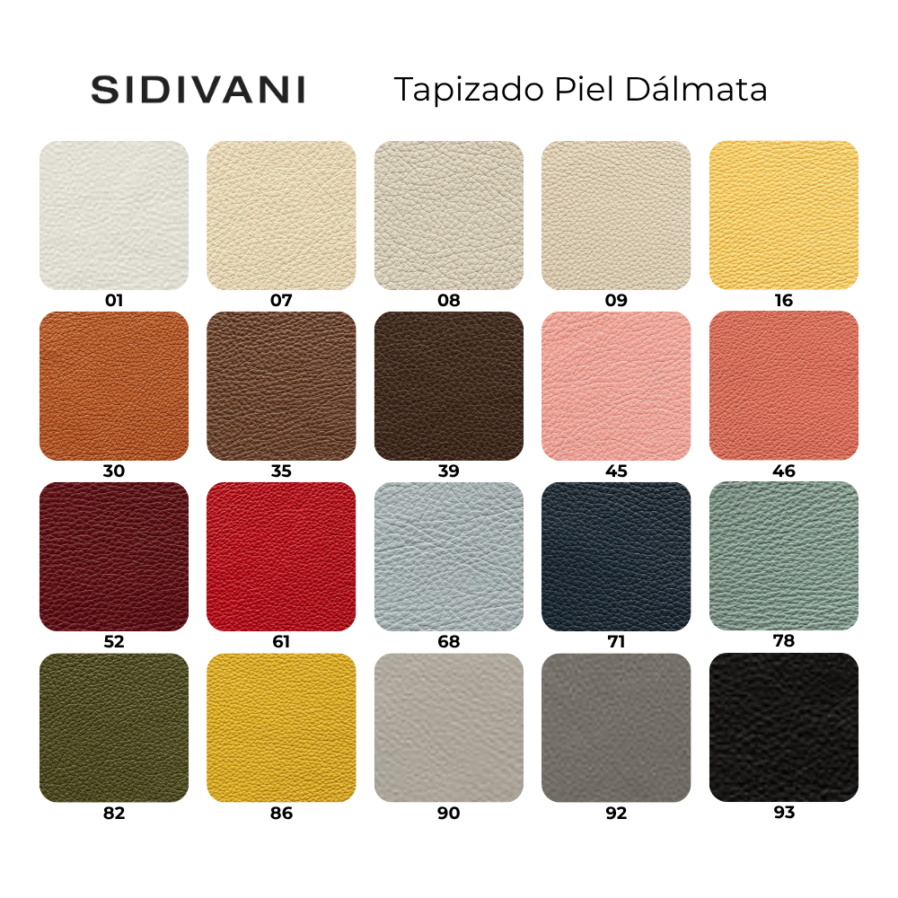 muestrario piel dalmata 20 colores