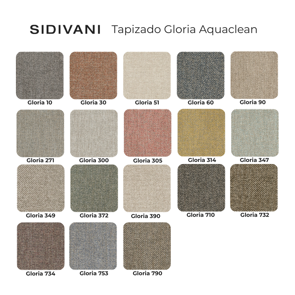 Chaiselongue con asientos relax y brazo reducido modelo BOSSANOVA