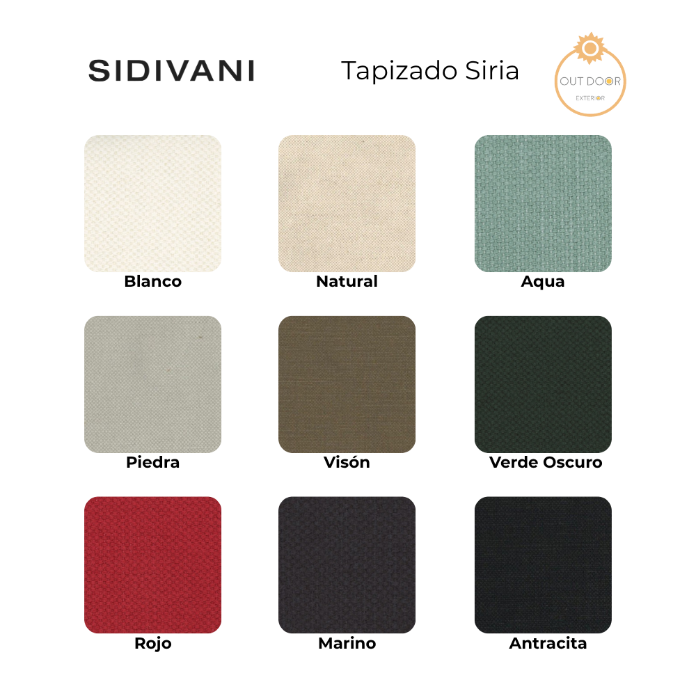 Sofá de diseño totalmente desenfundable modelo Portixol en tejido natural