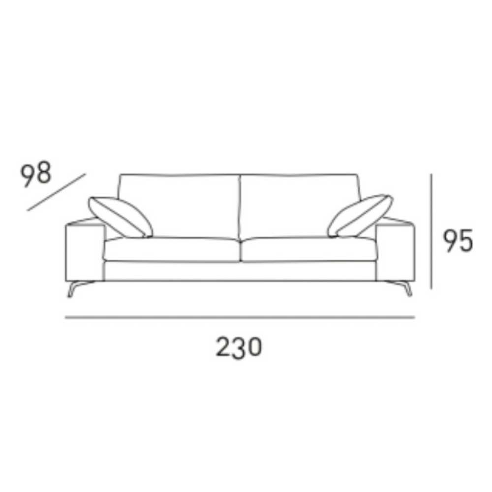 Sofá 3 plazas modelo NAYA promo servicio