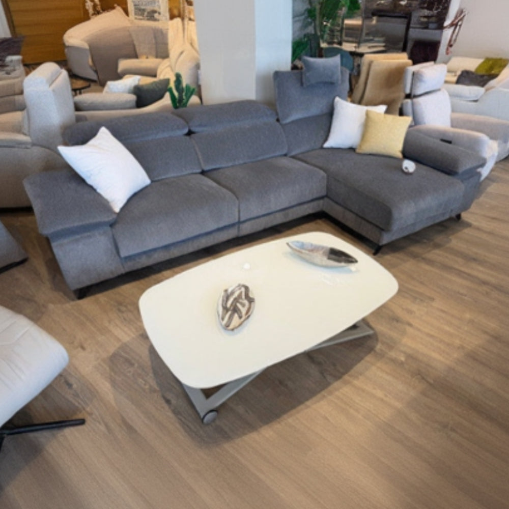 Chaiselongue NICE con 2 extraibles con carro tapizado Aquaclean