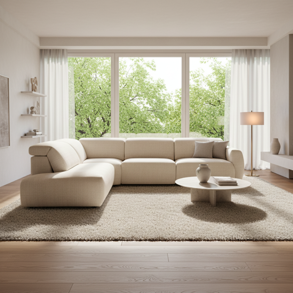 Rinconera de diseño abierto con asientos relax modelo NOOGA