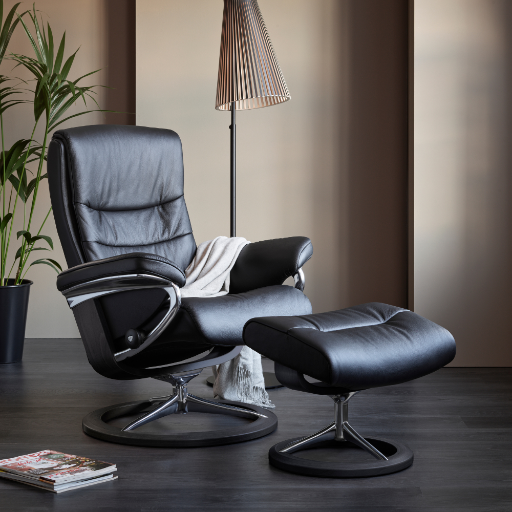 Sillón modelo NORDIC Signature Plus™ System BalanceAdapt™ en piel Batick