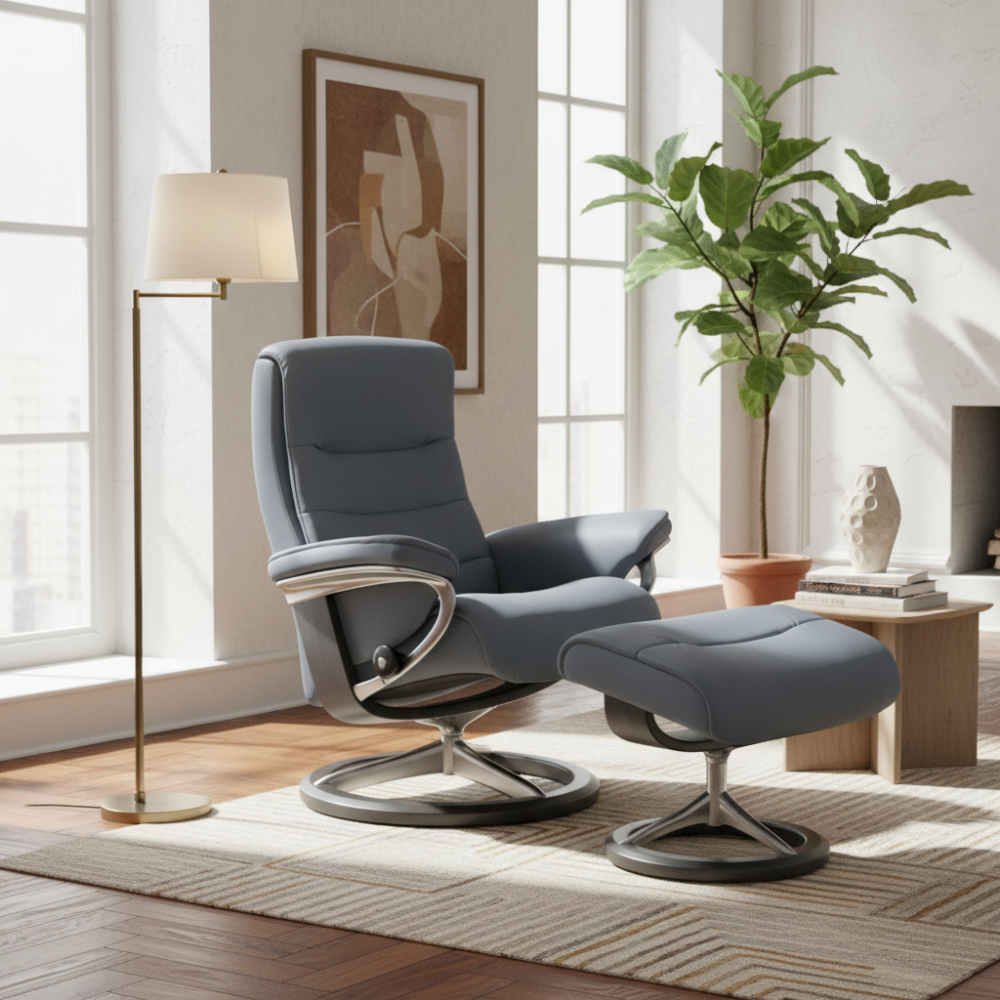 Sillón modelo NORDIC Signature Plus™ System BalanceAdapt™ en piel Batick