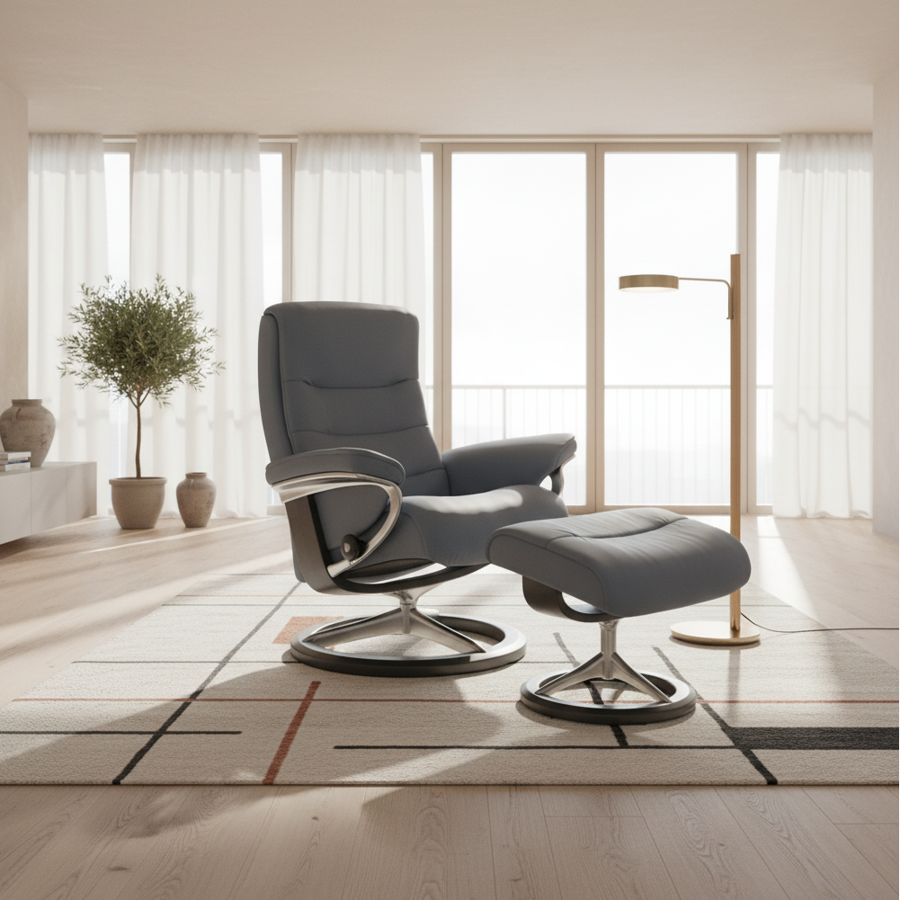 Sillón modelo NORDIC Signature Plus™ System BalanceAdapt™ en piel Batick