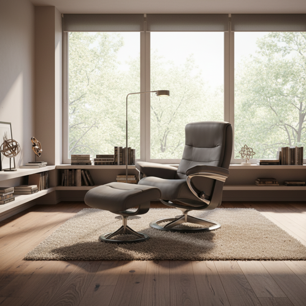 Sillón modelo NORDIC Signature Plus™ System BalanceAdapt™ en piel Paloma