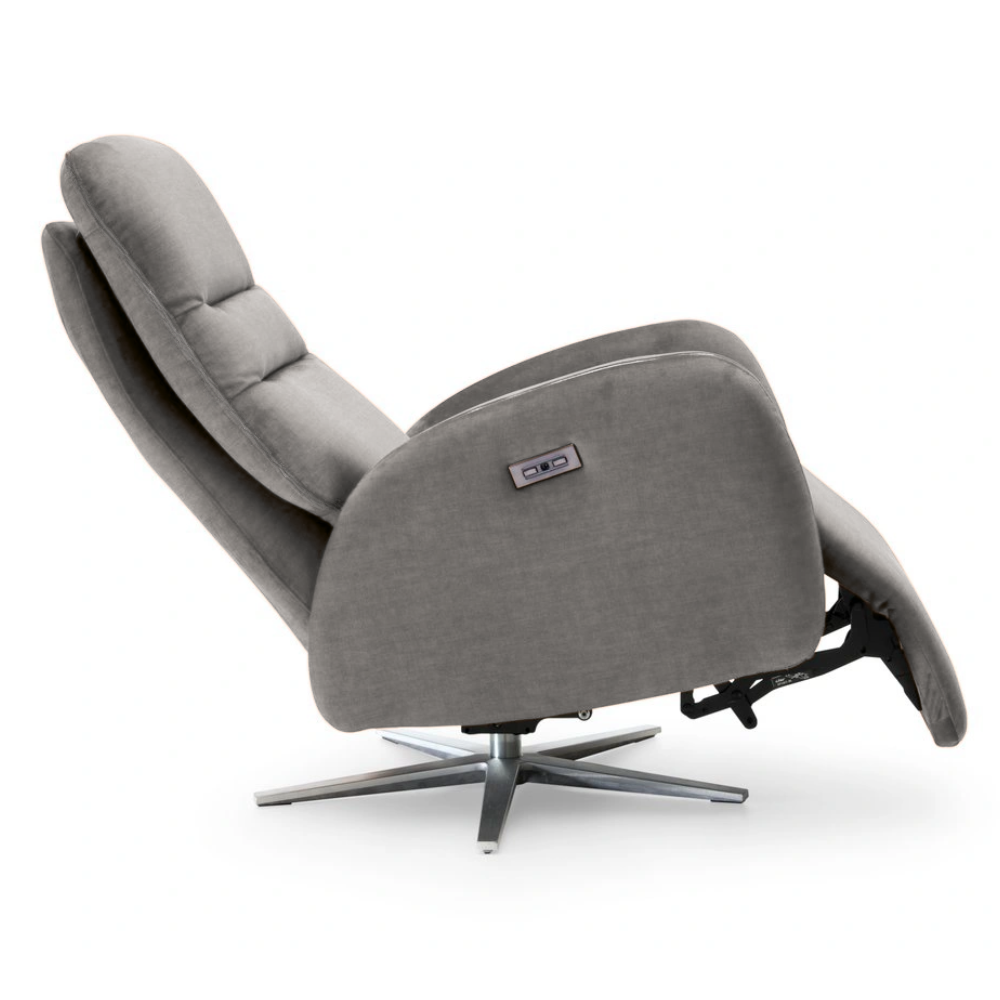 Sillón relax de diseño giratorio modelo ONIX tapizado Aquaclean