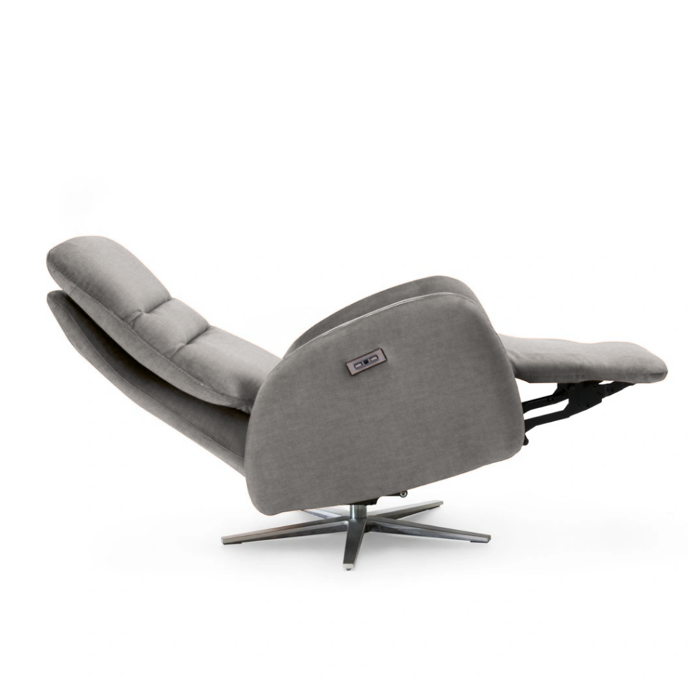 Sillón relax de diseño giratorio modelo ONIX tapizado Aquaclean