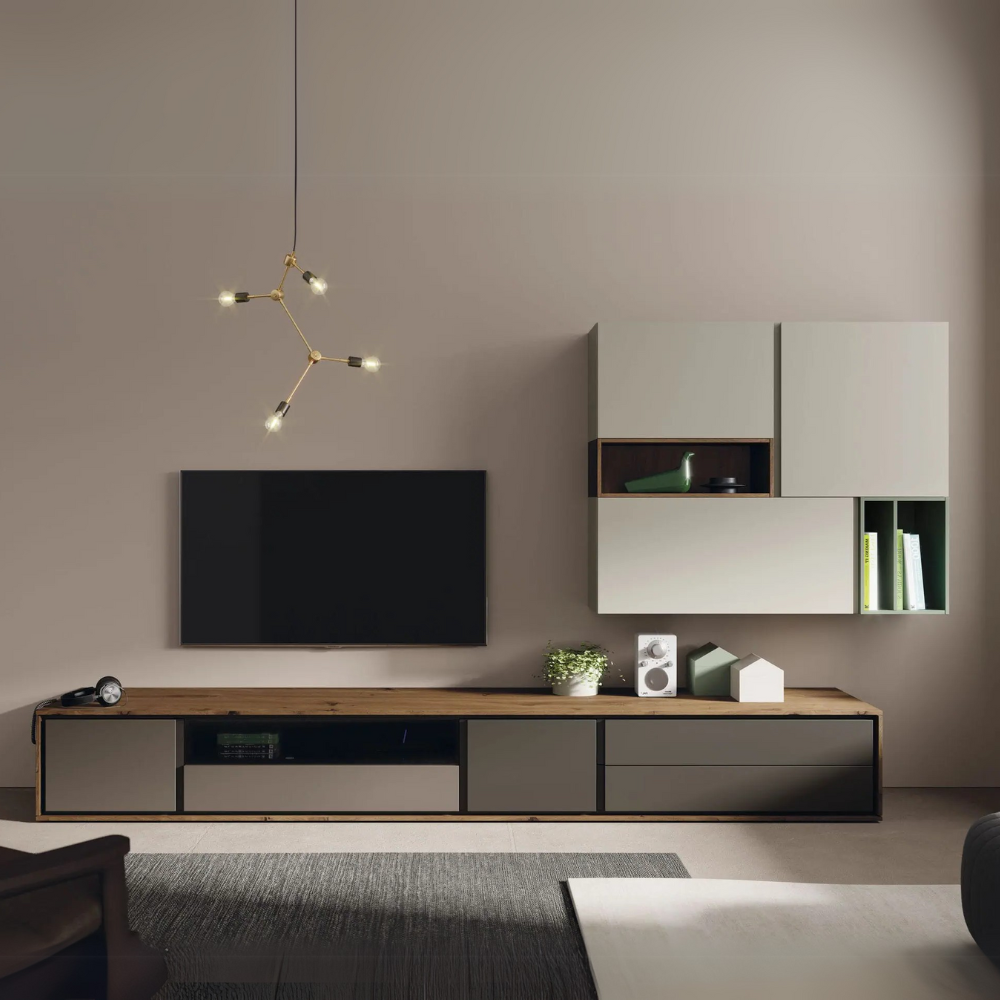 Modular de diseño TV y almacenaje