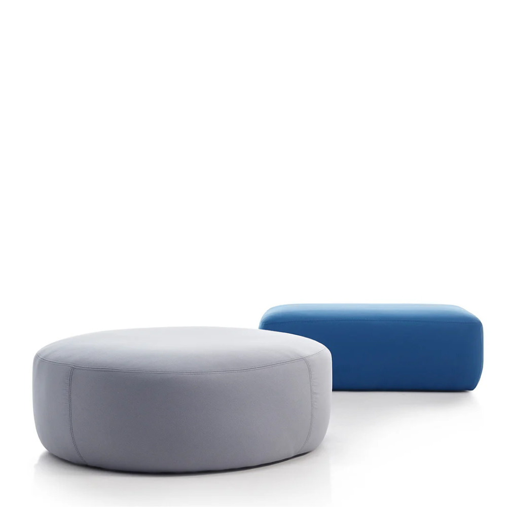 Pouf Geo Lisos Tapizado Antimanchas