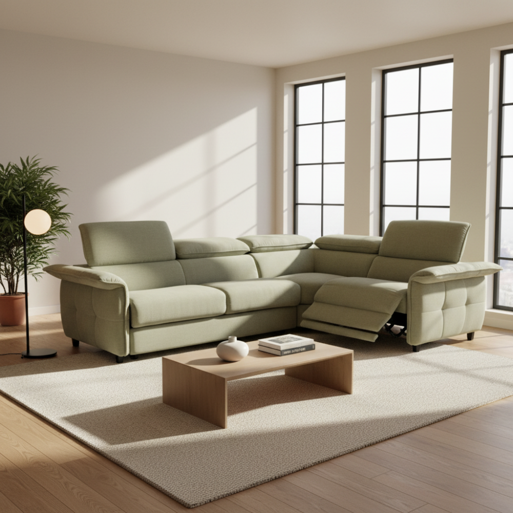 Rinconera cama modelo DINAMO en tela con asientos relax