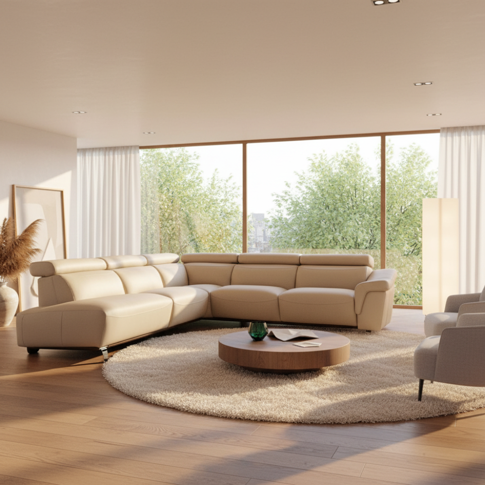 Rinconera de diseño abierto modelo PADOVA con 2 asientos relax