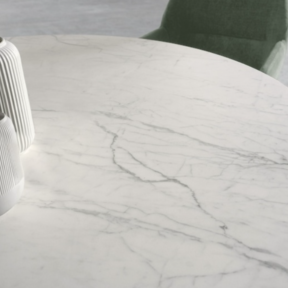 Mesa comedor de diseño circular modelo RTJZZ