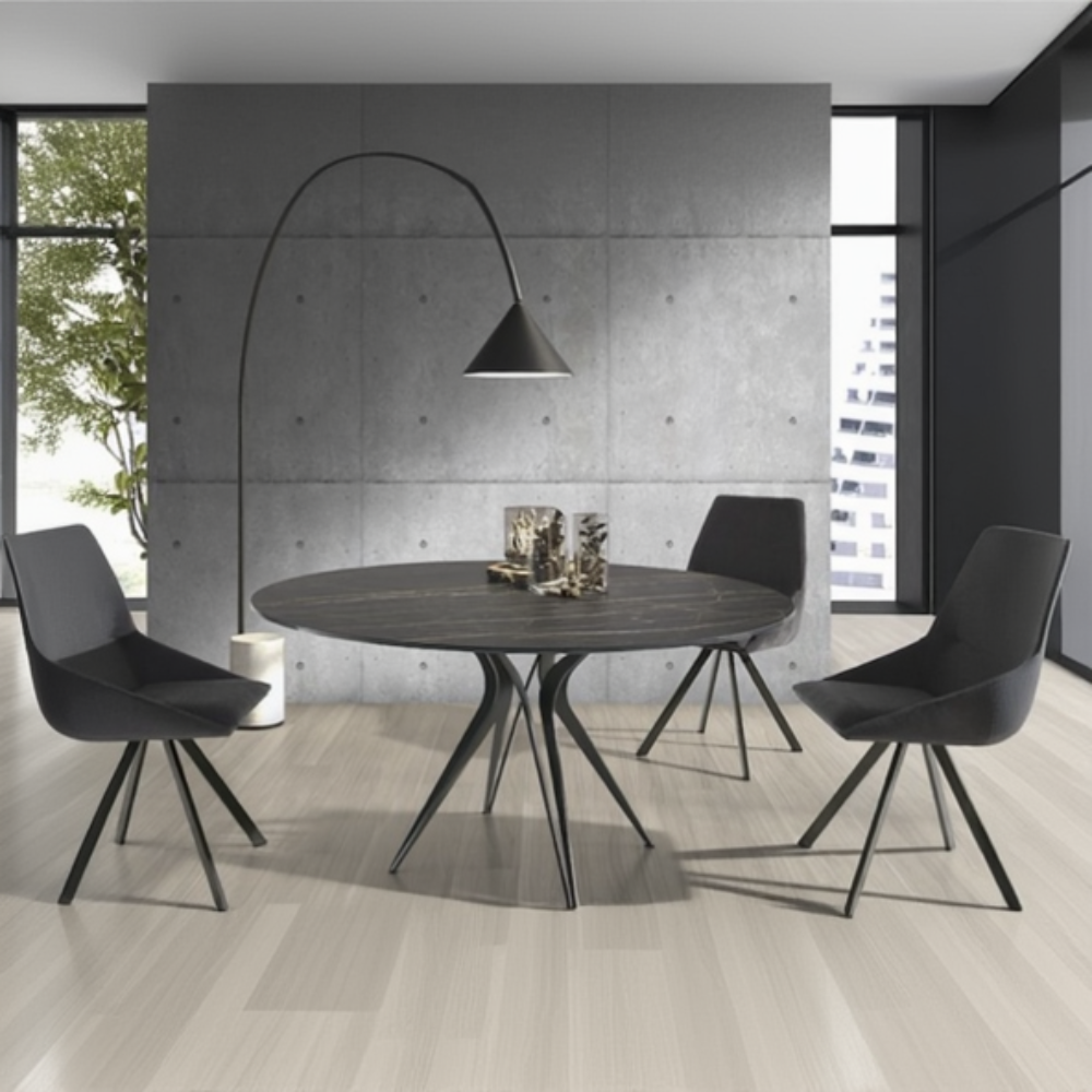 Mesa comedor de diseño circular modelo RTJZZ