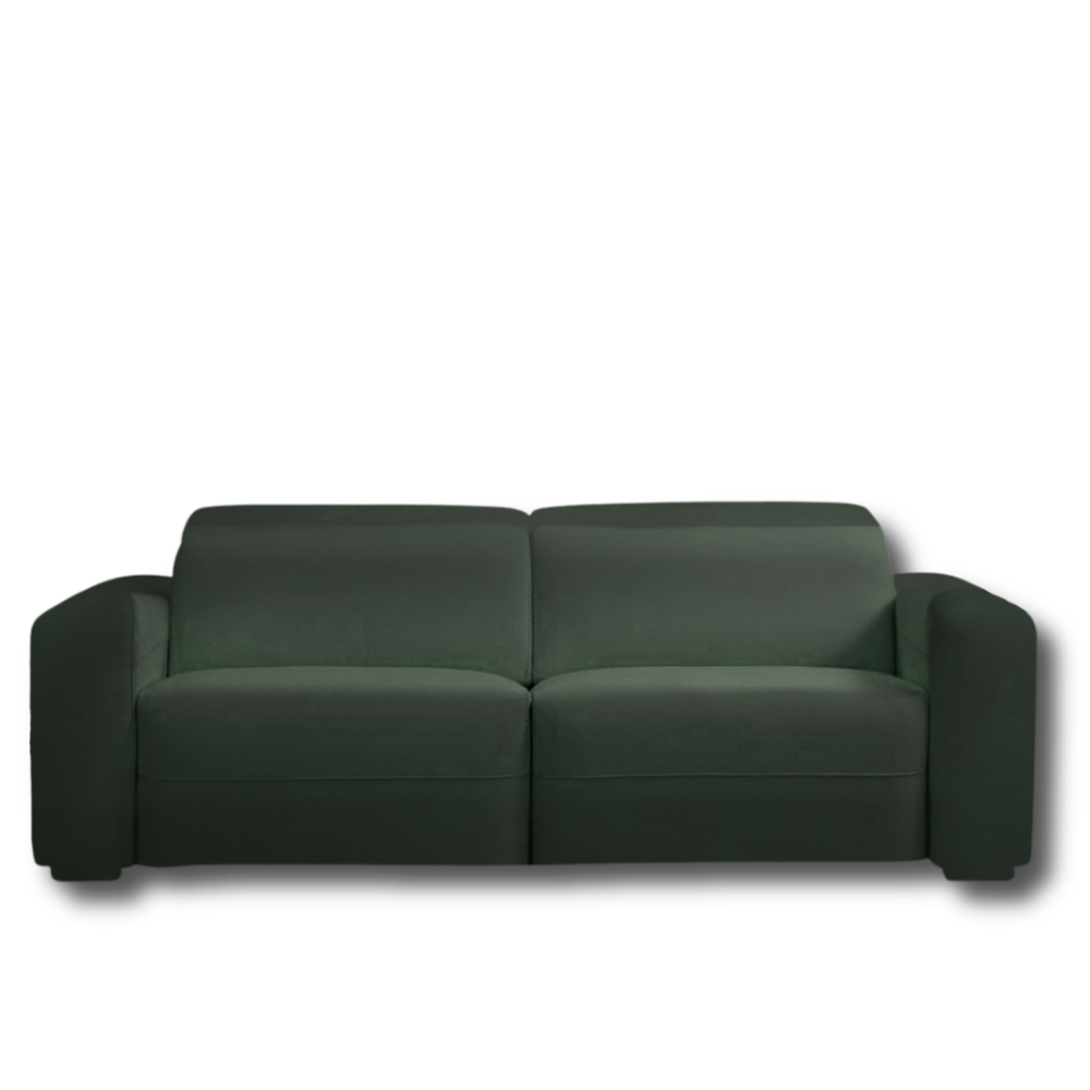 Sofá 2 asientos modelo RUGGIANI en piel con asientos fijos