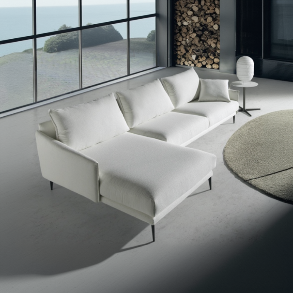 Chaiselongue totalmente desenfundable modelo MOMA tapizado Aquaclean