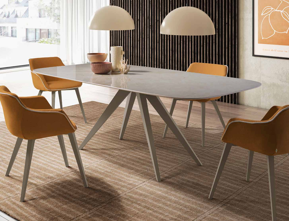 Mesa de Comedor Tapa Porcelánico