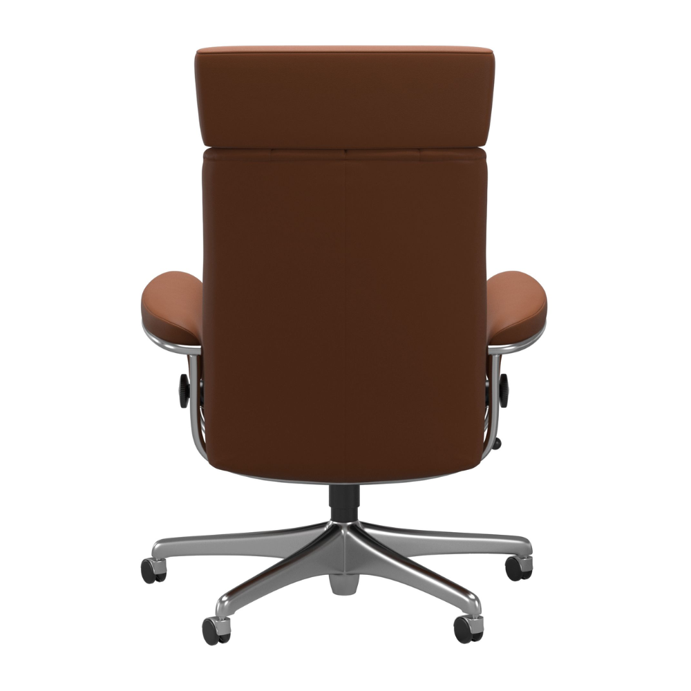 Sillón giratorio Stressless® modelo LONDON Home Office con reposacabezas ajustable