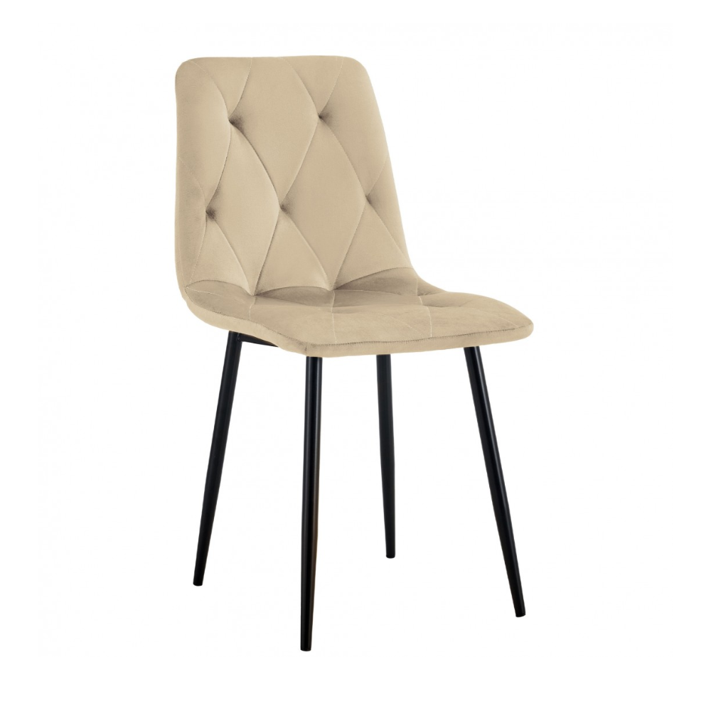 Set de Sillas de Terciopelo Patas Lacadas