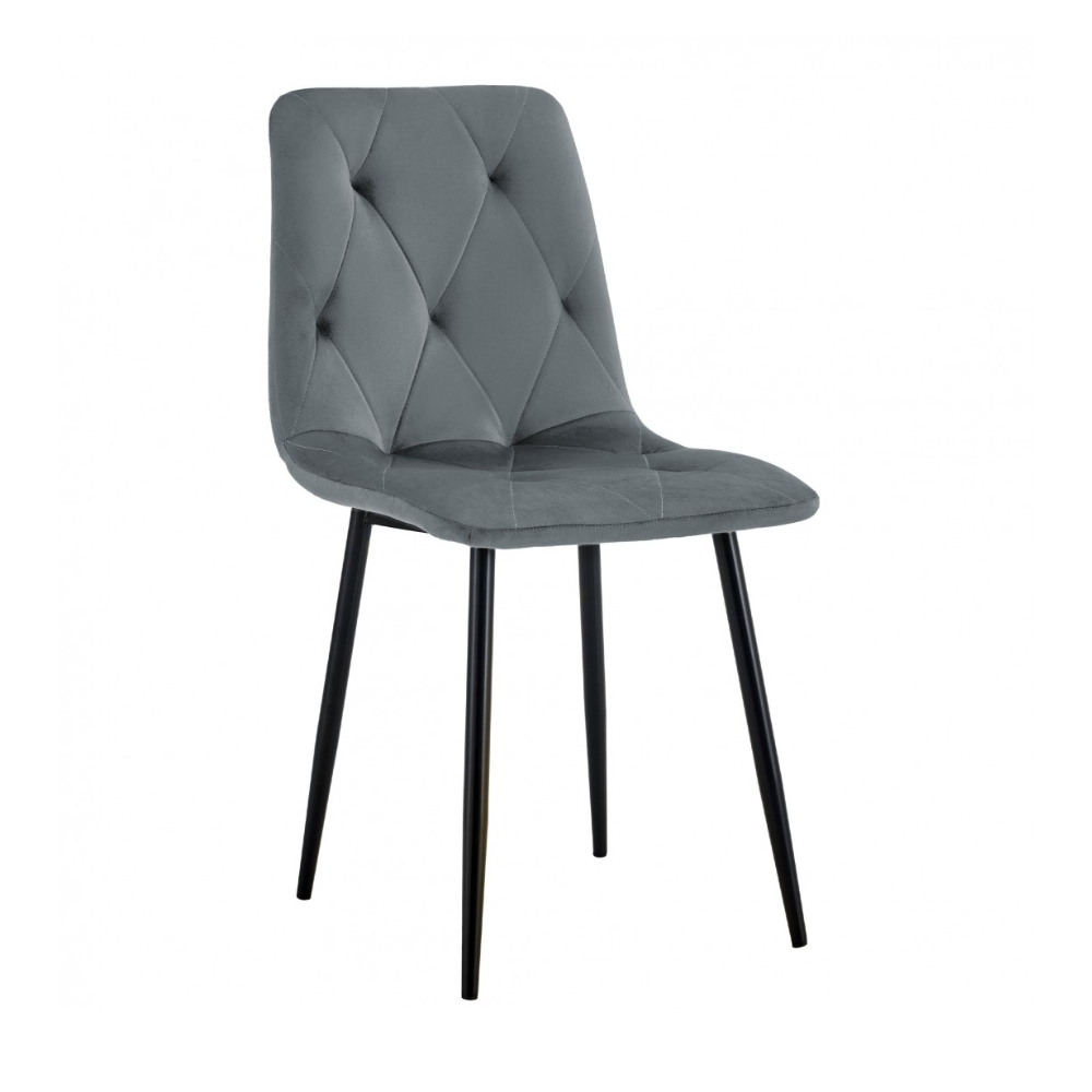 Set de Sillas de Terciopelo Patas Lacadas