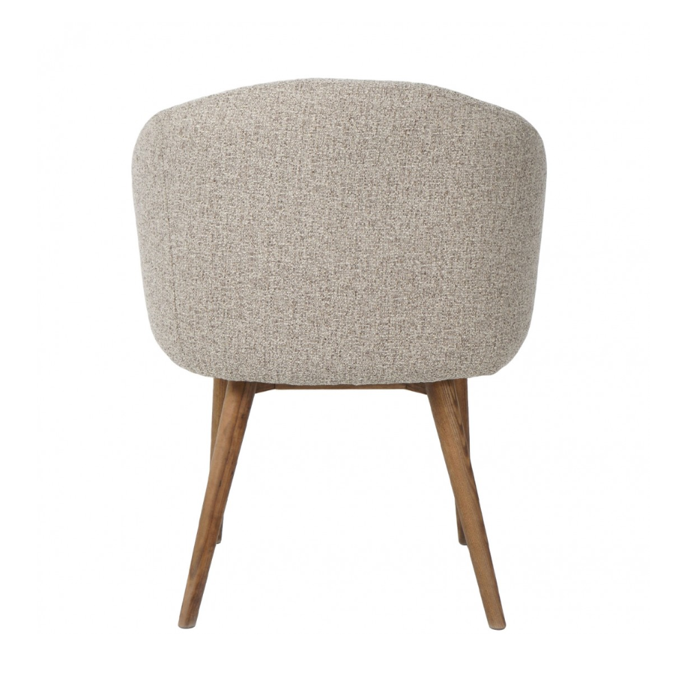 Set de sillas de Tela Patas Madera Maciza