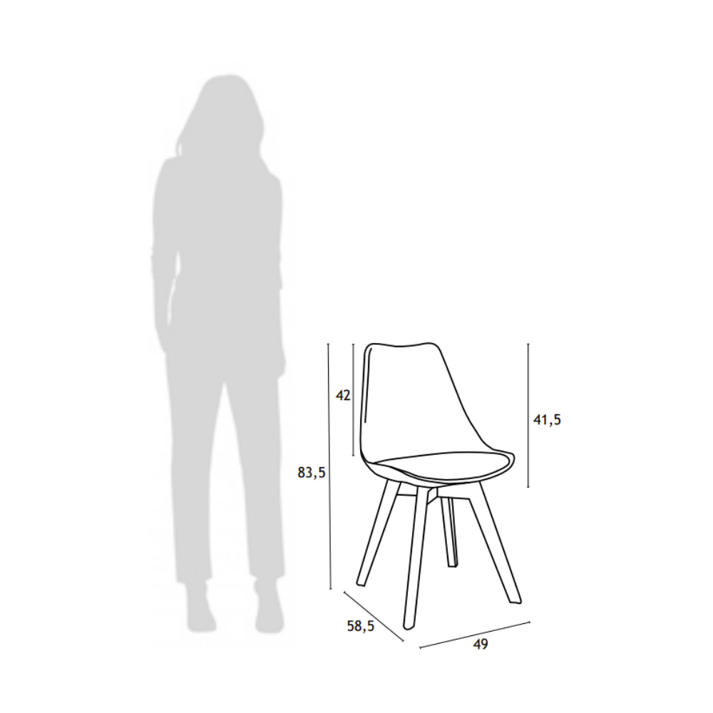 Set de Sillas Diseño Escandinavo