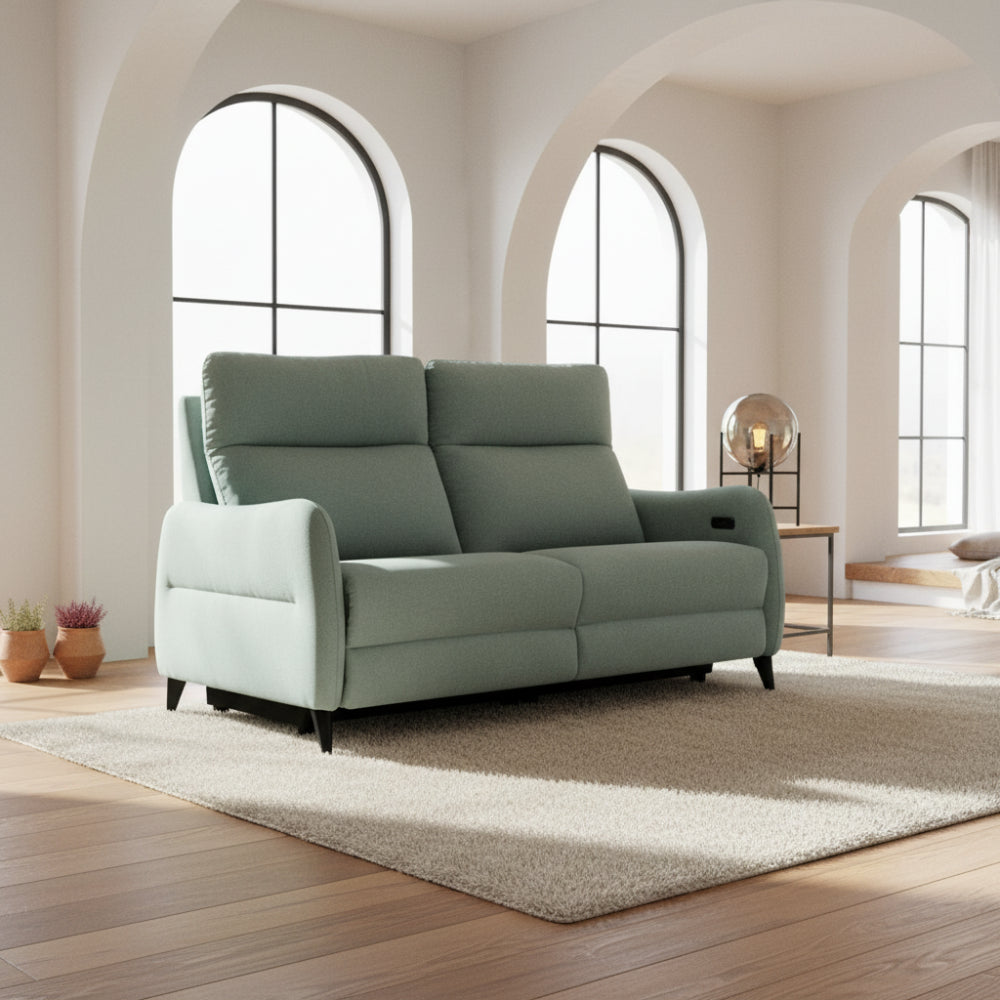 Sofá 2 asientos de fondo reducido modelo RIVER con asientos relax