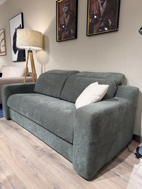Sofá cama con cabezal reclinable y sistema de apertura italiana AMORE