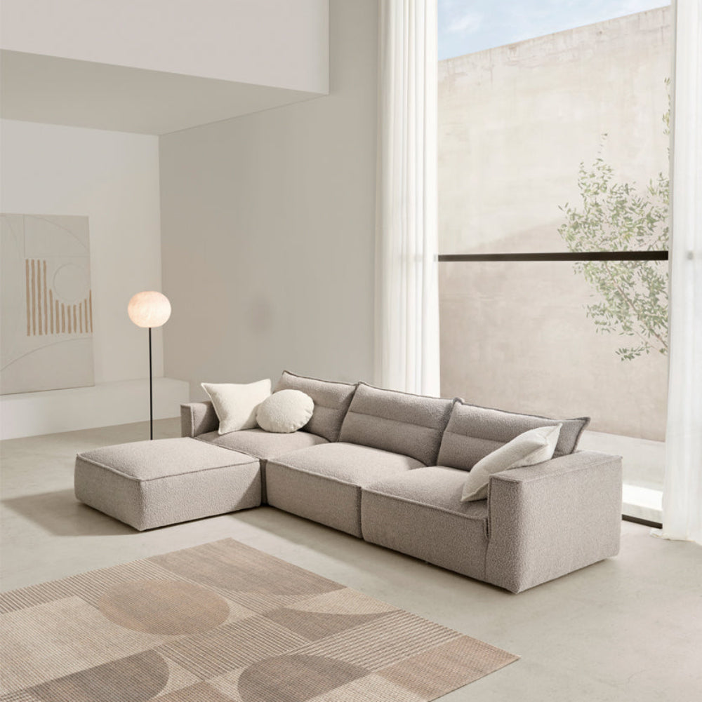 Chaisselongue partida de diseño modular y fondo reducido modelo HIPSTER