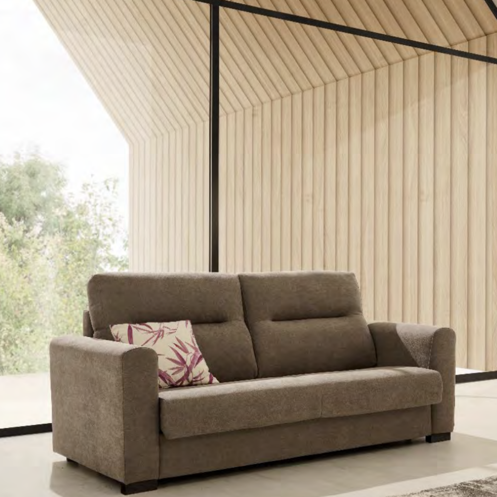 Sofá cama modelo FARO con sistema Italiano Tapizado Express