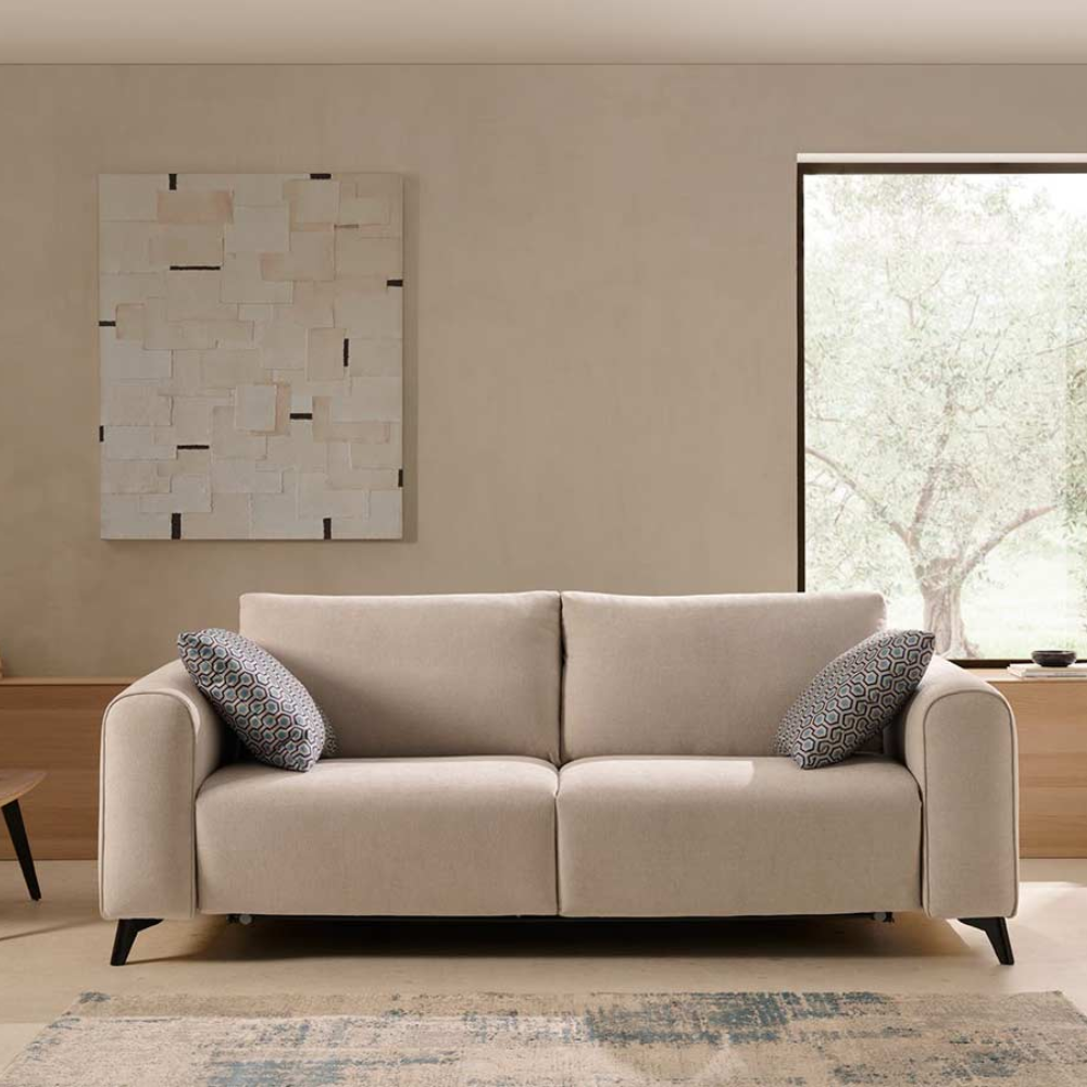Sofá cama modelo KRAVITZ con sistema Italiano