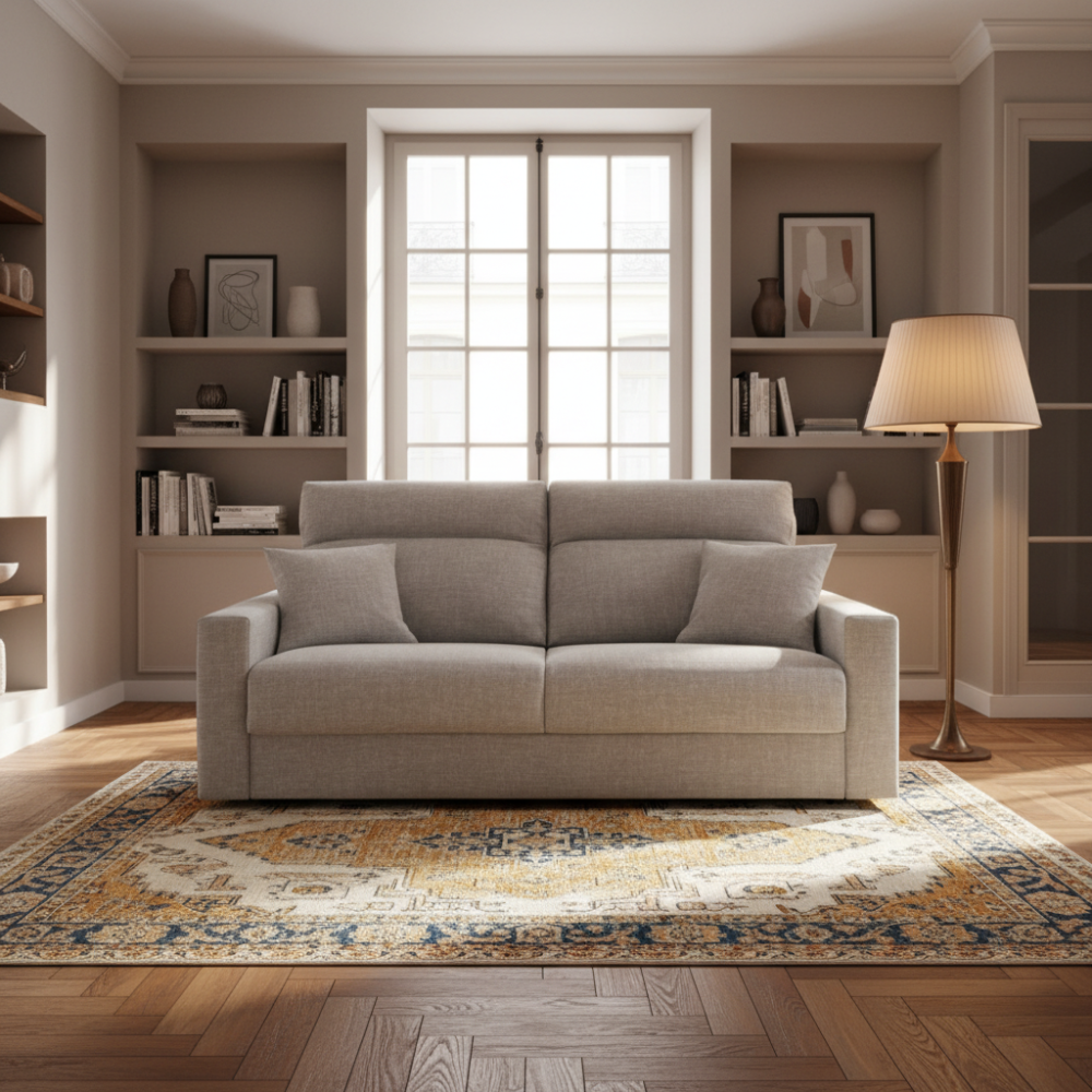 Sofá cama con sistema de apertura italiana modelo RHODE