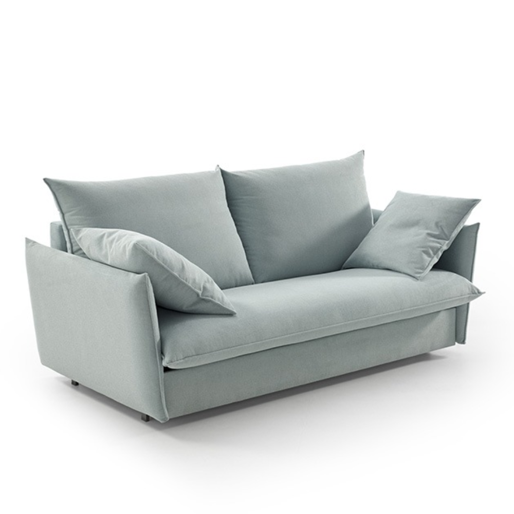Sofá cama con sistema de apertura italiana modelo SPIRIT tapizado Aquaclean