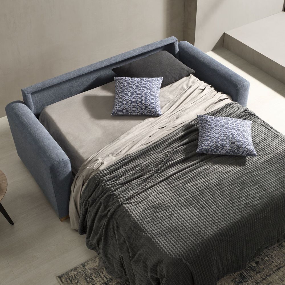 Sofá cama modelo FARO con sistema de apertura italiano