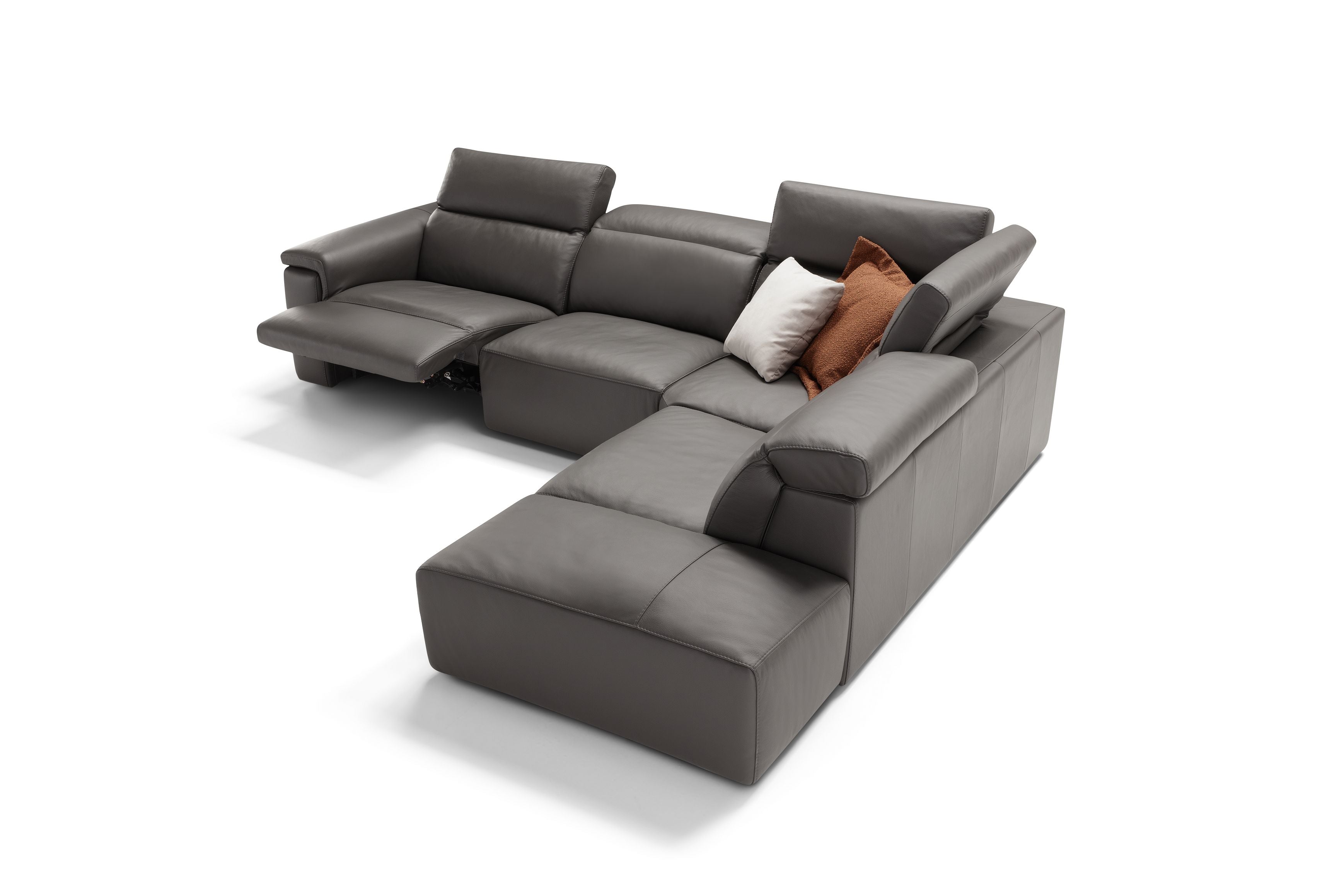 Rinconera de diseño con relax modelo Terranova en Piel