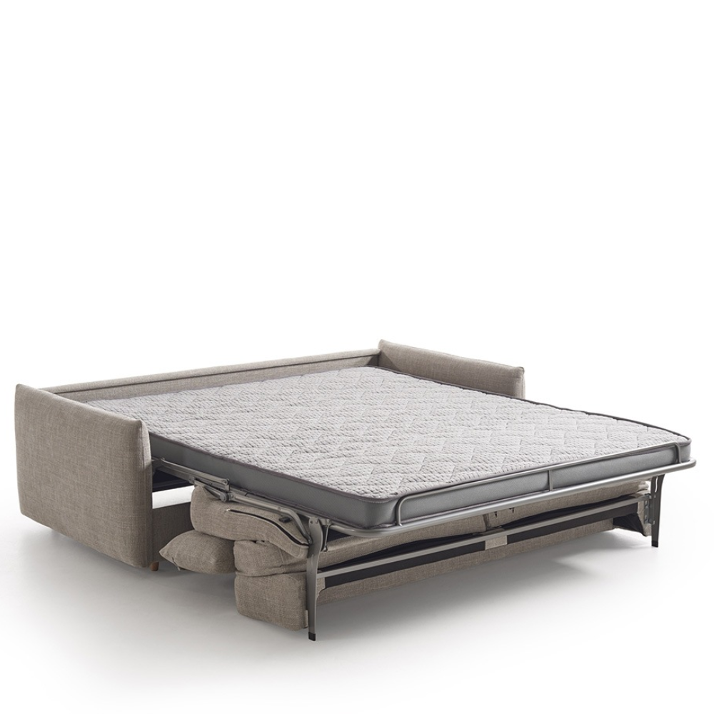 Sofá cama modelo TÍVOLI con sistema de apertura Italiano y cabezal abatible