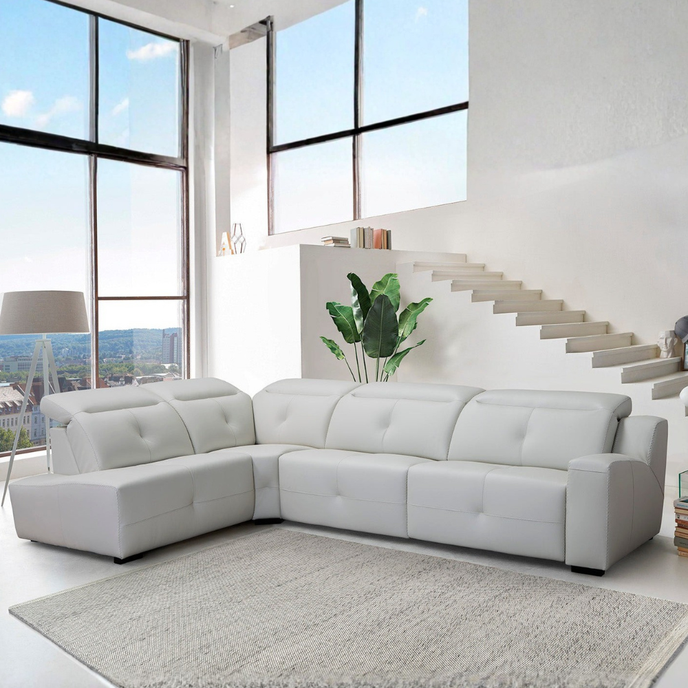 Rinconera modelo TRESOR con 2 asientos relax Tapizado en Piel