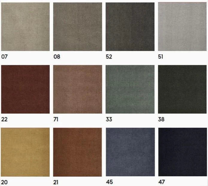 Chaiselongue BOSSANOVA con asientos relax y brazo almohada Tapizado Crevin