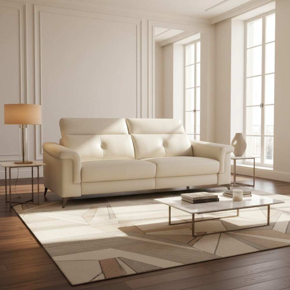 Sofa con pata de metal modelo VICTORIA