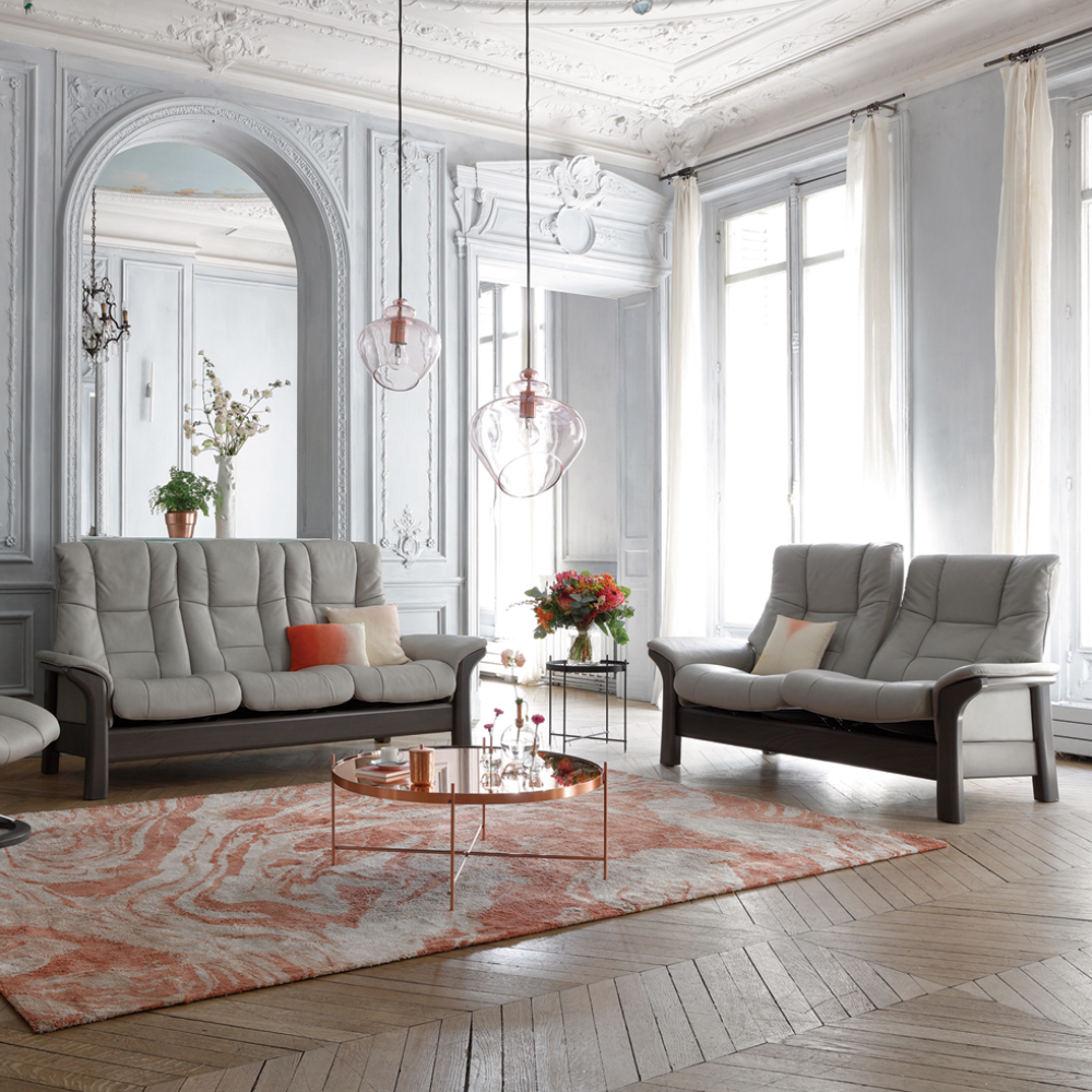 Sofá 2 plazas modelo WINDSOR Stressless® Plus System™ piel Paloma