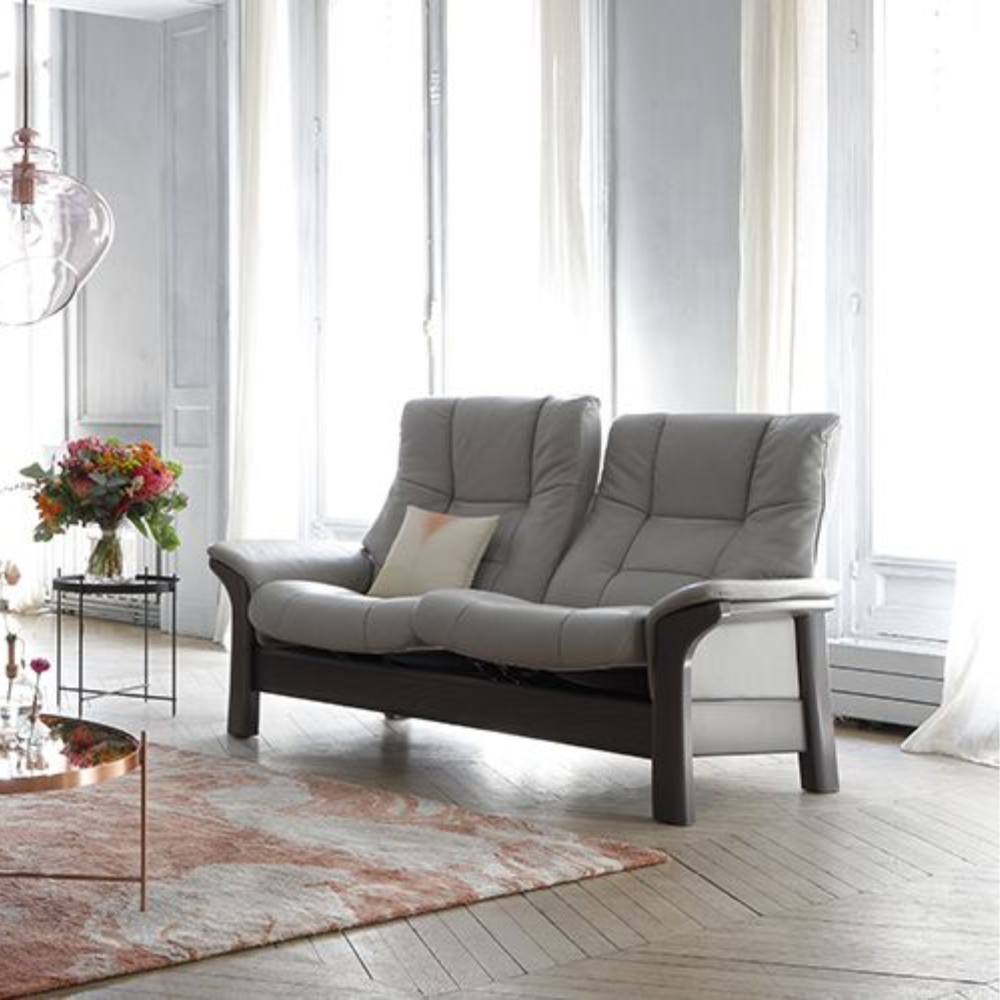 Sofá 2 plazas modelo WINDSOR Stressless® Plus System™ piel Paloma